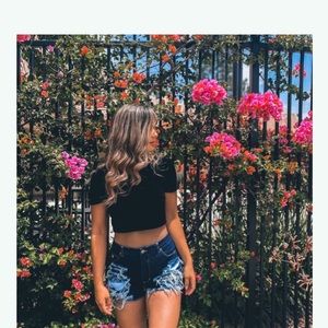 27” distressed vintage shorts